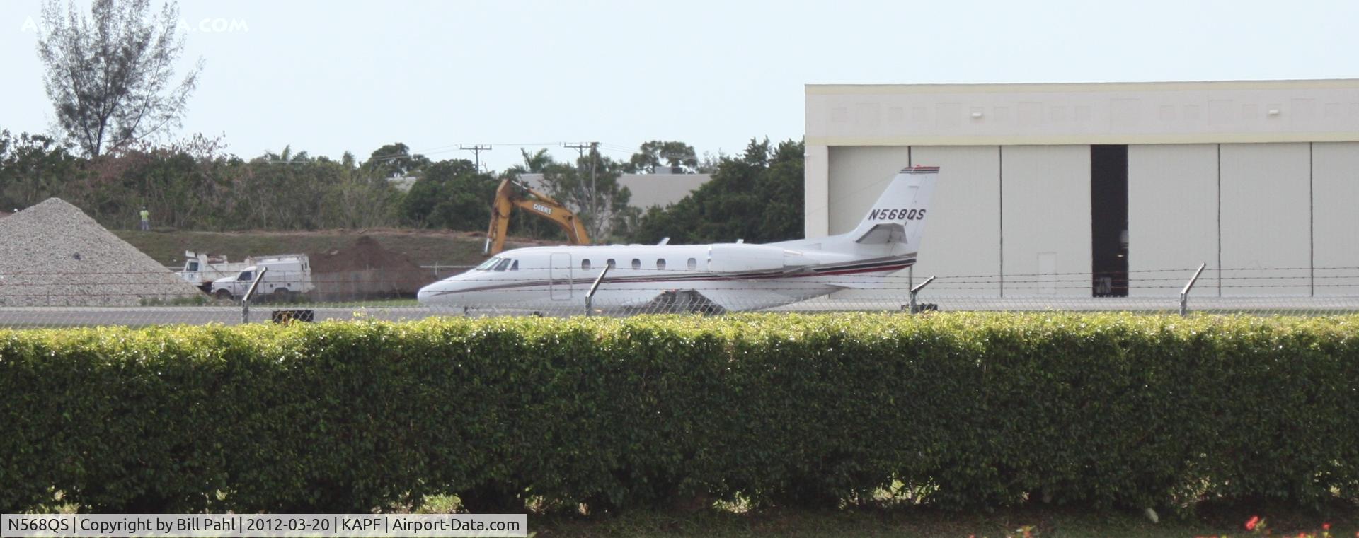 N568QS, 2008 Cessna 560XLS Citation Excel C/N 560-5829, Taxiing to runway at Naples Municipal