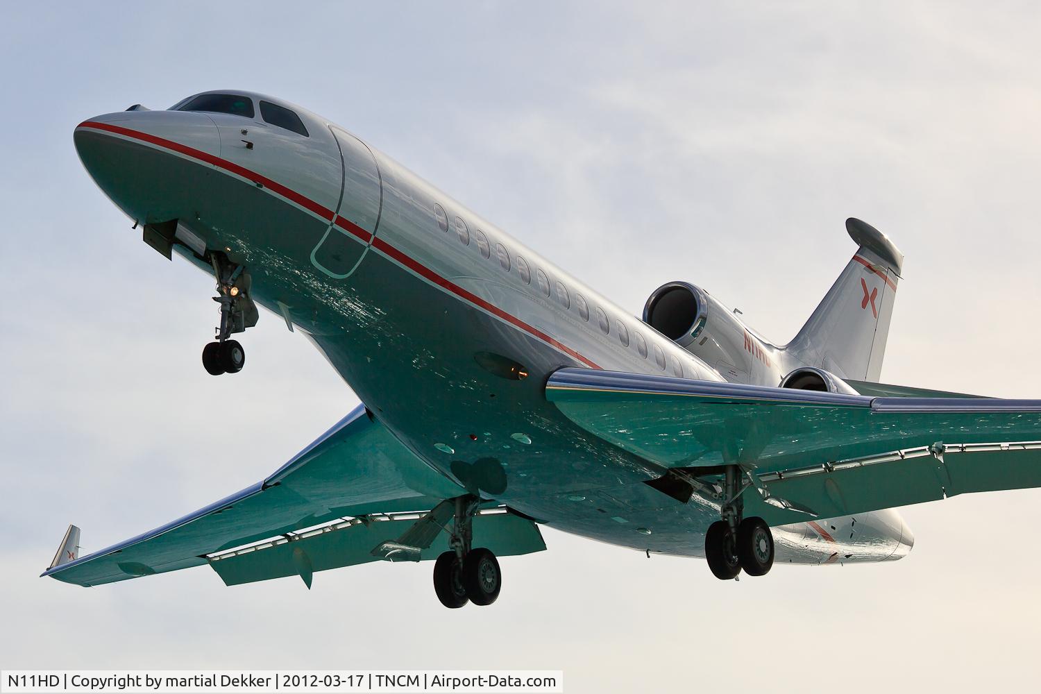 N11HD, 2009 Dassault Falcon 7X C/N 62, Landing
