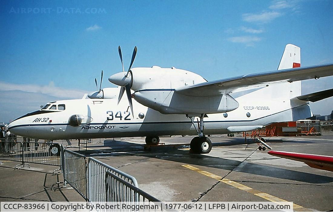 CCCP-83966, 2000 Antonov An-32 C/N 1006, Aeroflot.