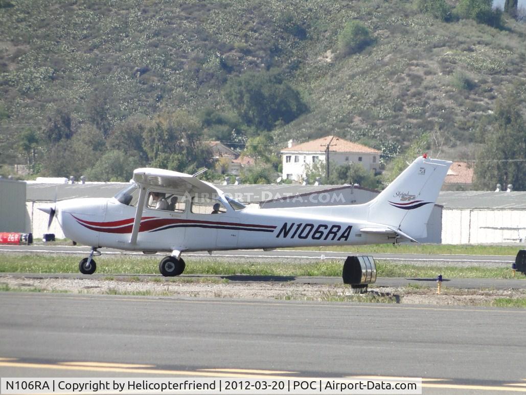 N106RA, 1999 Cessna 172S C/N 172S8241, Waiting on taxiway Delta to return to runway 26L