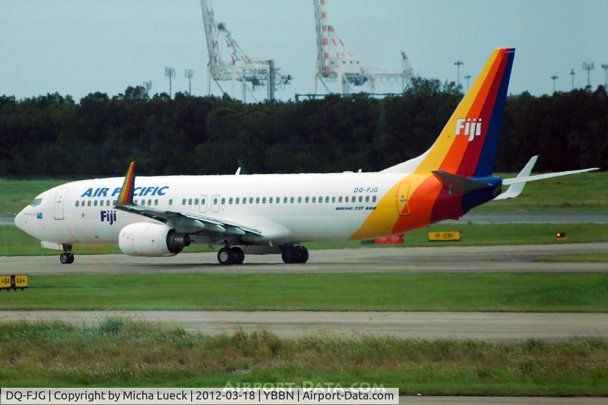 DQ-FJG, 1999 Boeing 737-8X2 C/N 29968, At Brisbane