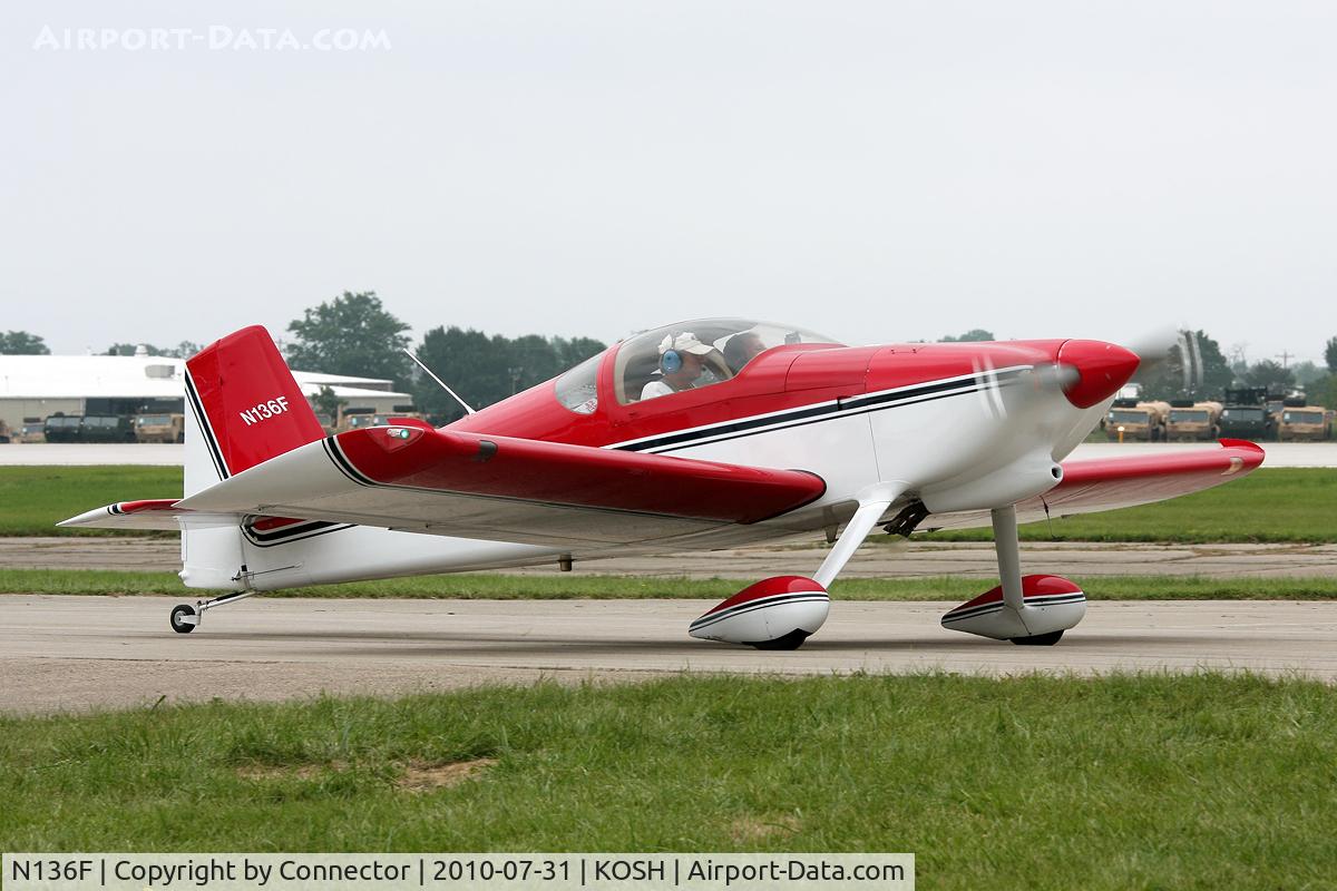 N136F, 2001 Vans RV-6 C/N 60300, EAA Airventure 2010.