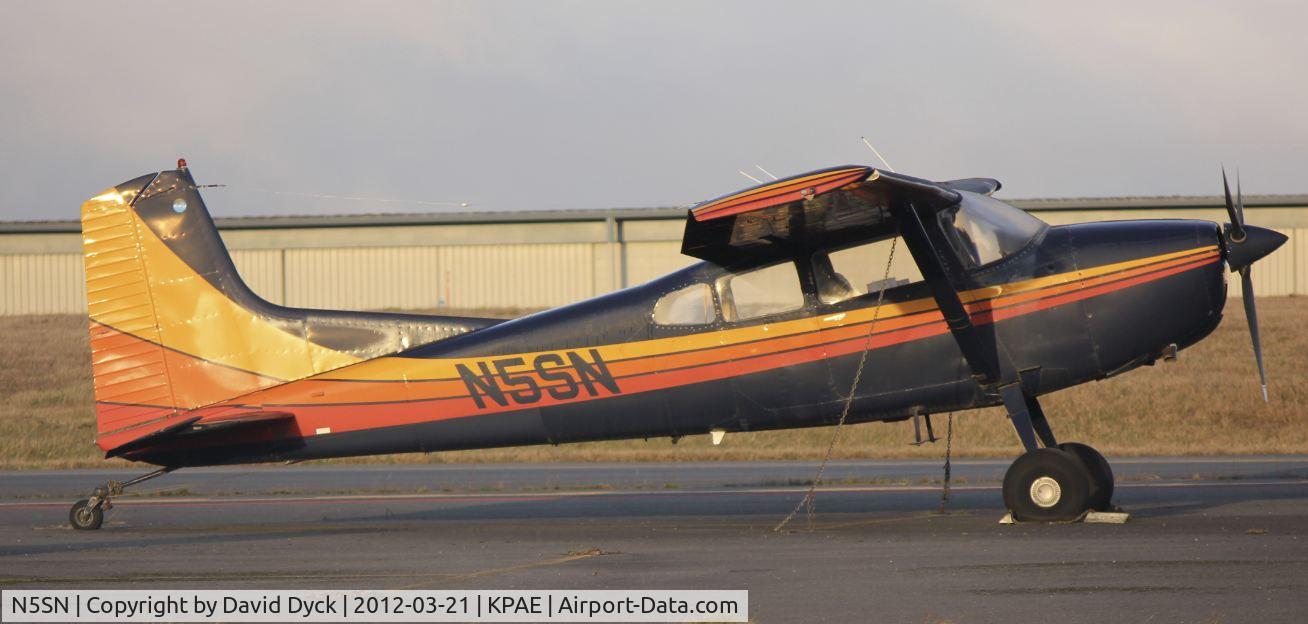 N5SN, 1970 Cessna A185E Skywagon 185 C/N 18501844, Sunrise at KPAE