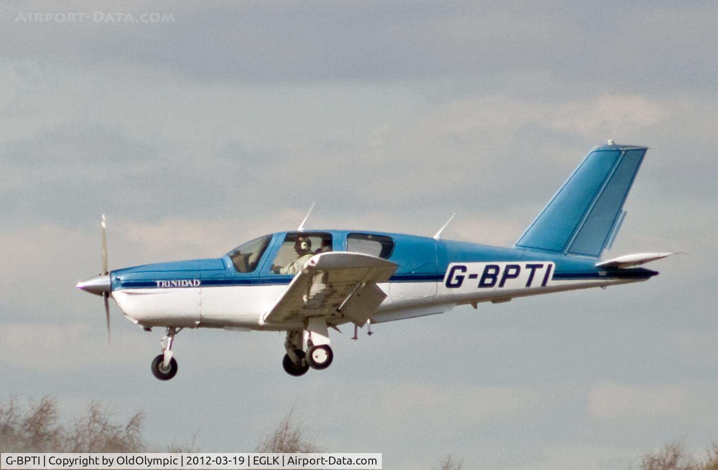 G-BPTI, 1984 Socata TB-20 Trinidad C/N 414, Landing RW25