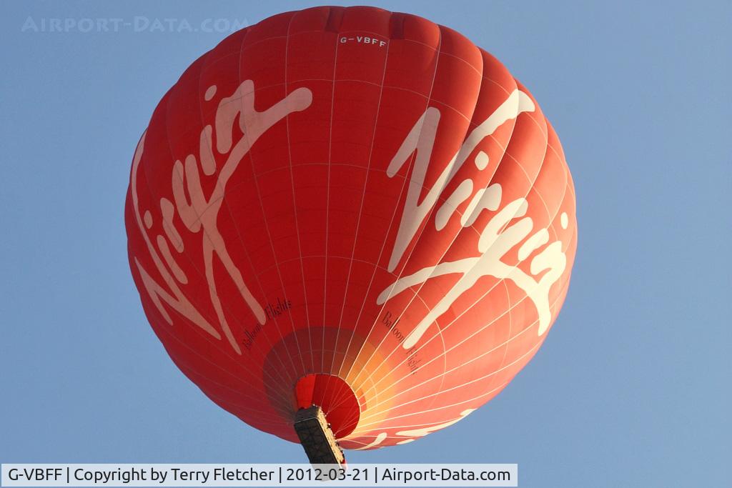 G-VBFF, 2006 Lindstrand Hot Air Balloons Ltd LBL 360A C/N 1116, 2006 Lindstrand Hot Air Balloons Ltd LBL 360A, c/n: 1116 of Virgin Balloons - over Belper, Derbyshire