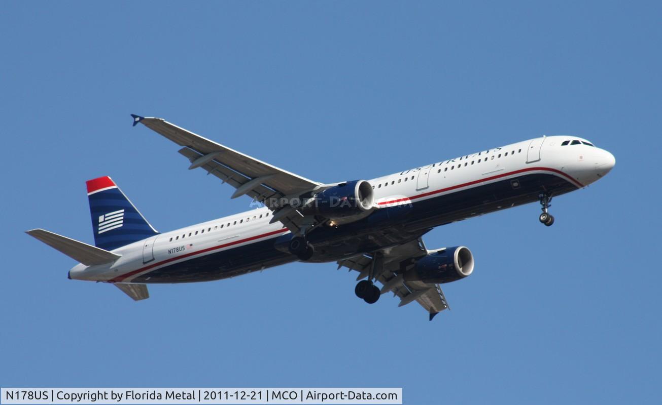 N178US, 2001 Airbus A321-211 C/N 1519, US Airways A321