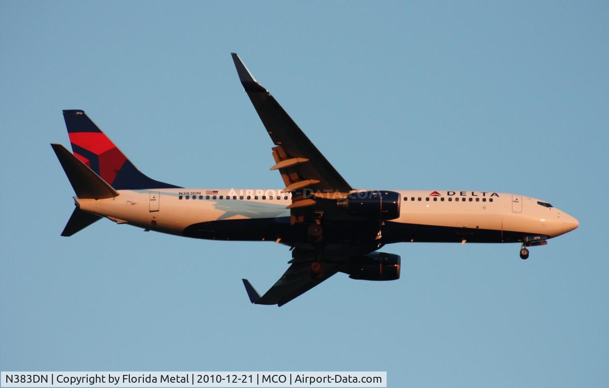 N383DN, 1999 Boeing 737-832 C/N 30346, Delta 737