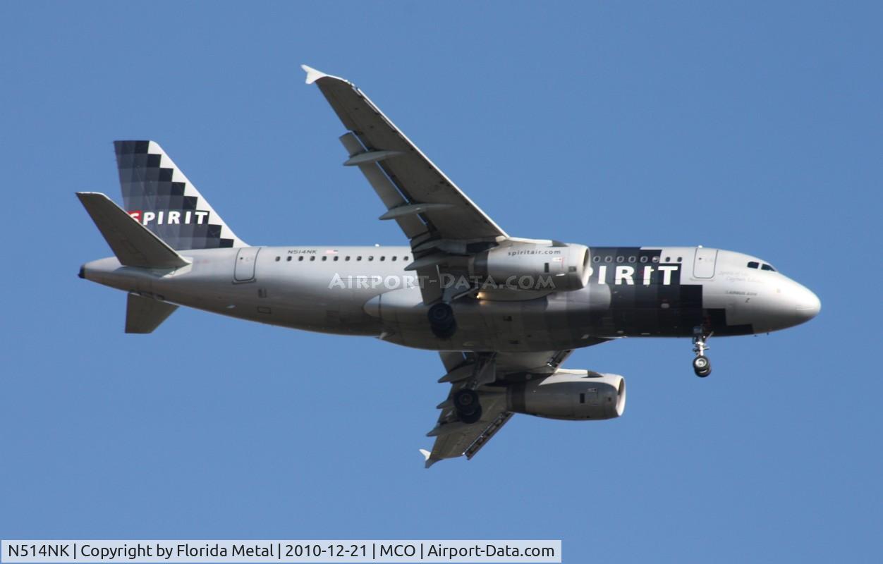 N514NK, 2006 Airbus A319-132 C/N 2679, Spirit A319