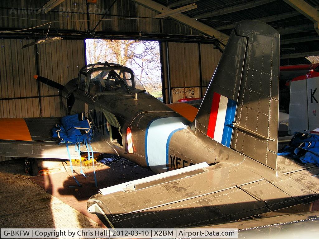 G-BKFW, 1955 Percival P-56 Provost T.1 C/N PAC/F/303, at Lower Wasing Farm, Brimpton