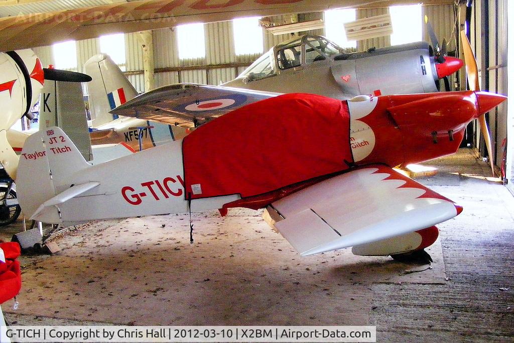 G-TICH, 2001 Taylor JT-2 Titch C/N PFA 060-3213, at Lower Wasing Farm, Brimpton