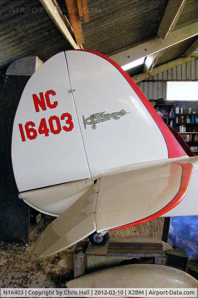 N16403, Cessna C-34 Airmaster C/N 322, at Lower Wasing Farm, Brimpton