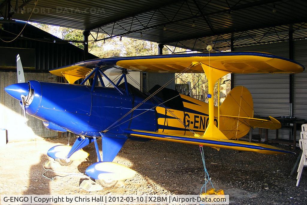G-ENGO, 2005 Steen Skybolt C/N PFA 064-13429, at Lower Wasing Farm, Brimpton