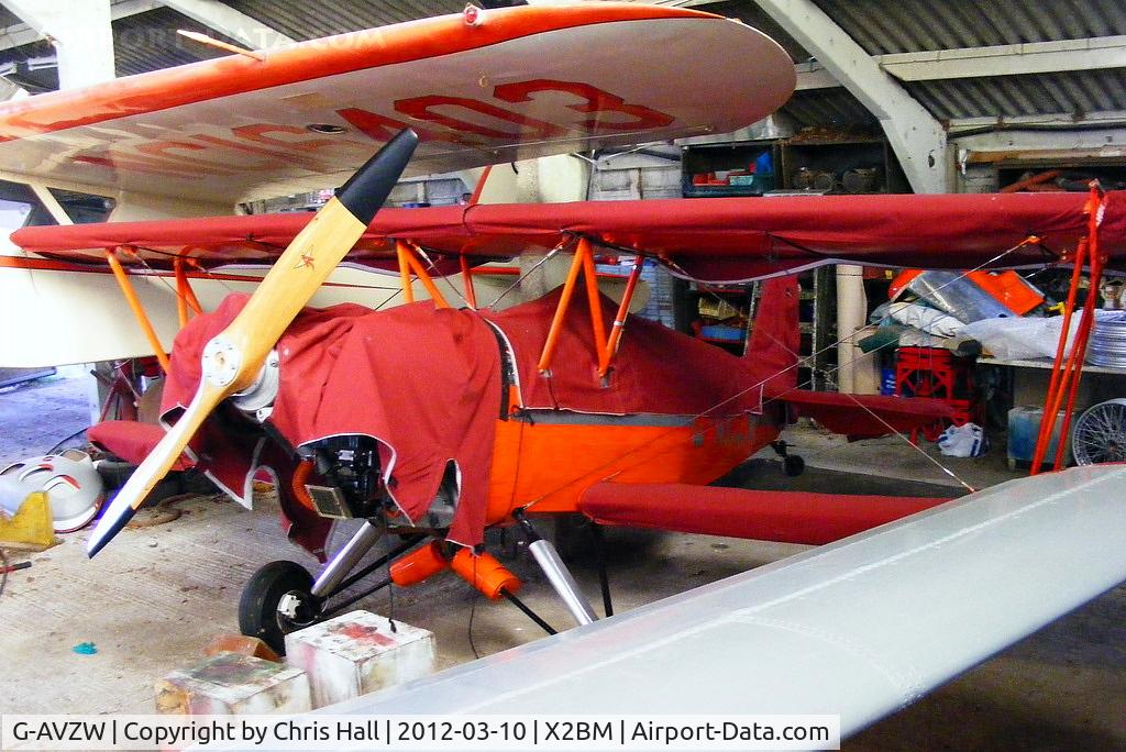 G-AVZW, 1973 EAA Biplane Model P-1 C/N PFA 1314, at Lower Wasing Farm, Brimpton