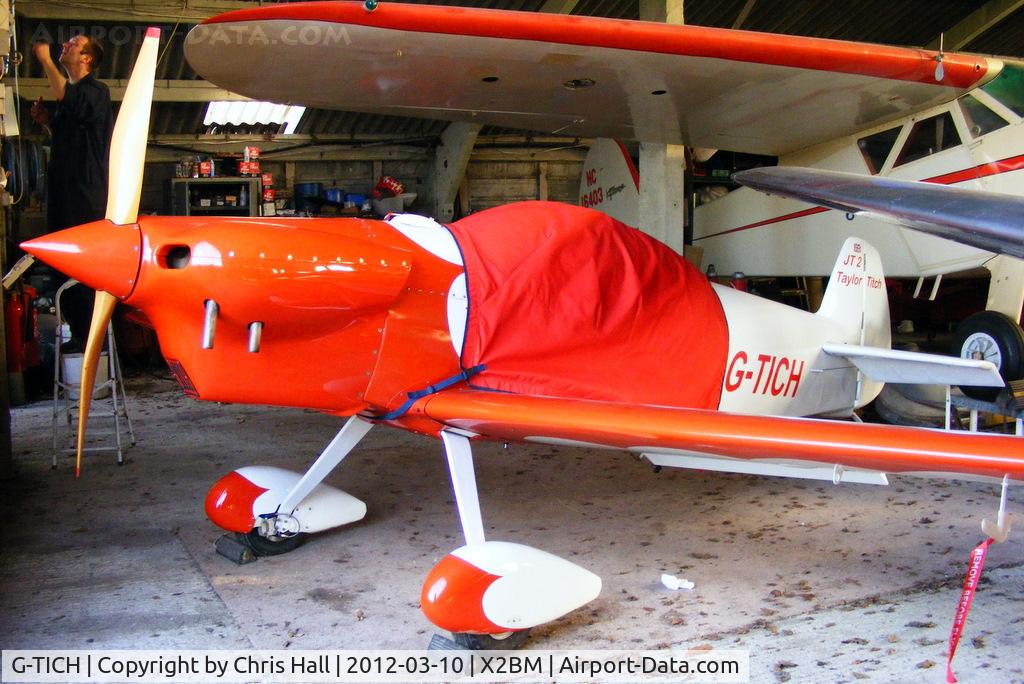 G-TICH, 2001 Taylor JT-2 Titch C/N PFA 060-3213, at Lower Wasing Farm, Brimpton
