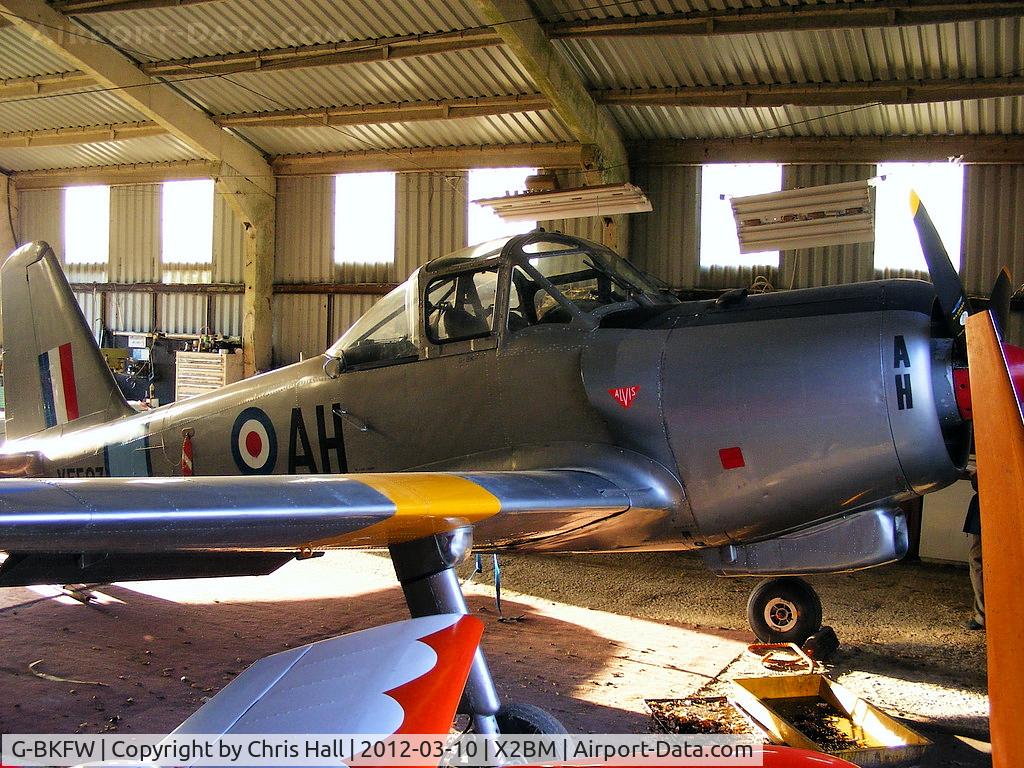 G-BKFW, 1955 Percival P-56 Provost T.1 C/N PAC/F/303, at Lower Wasing Farm, Brimpton