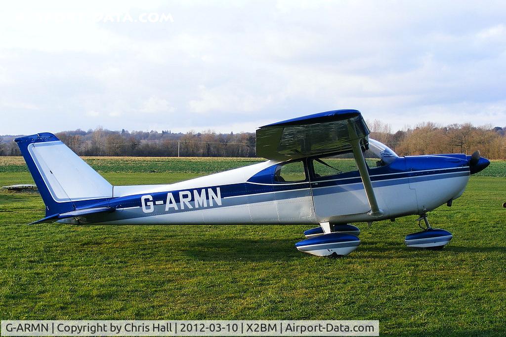 G-ARMN, 1961 Cessna 175B Skylark C/N 175-56994, at Lower Wasing Farm, Brimpton