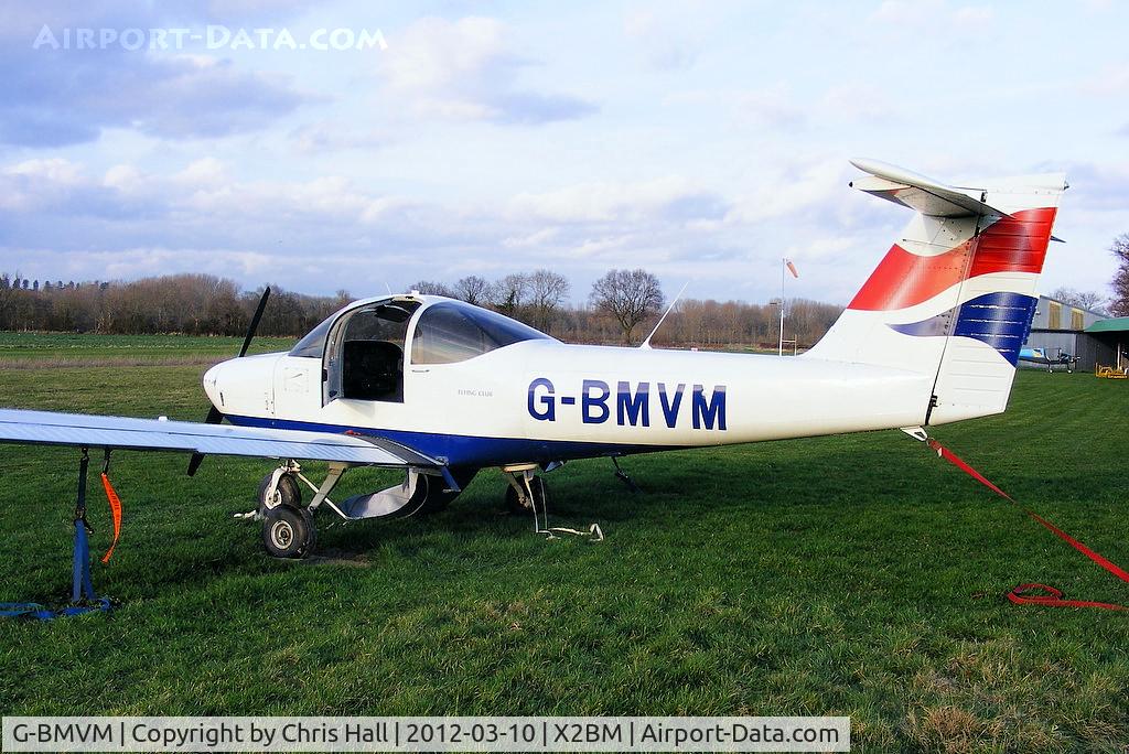 G-BMVM, 1979 Piper PA-38-112 Tomahawk Tomahawk C/N 38-79A0025, at Lower Wasing Farm, Brimpton