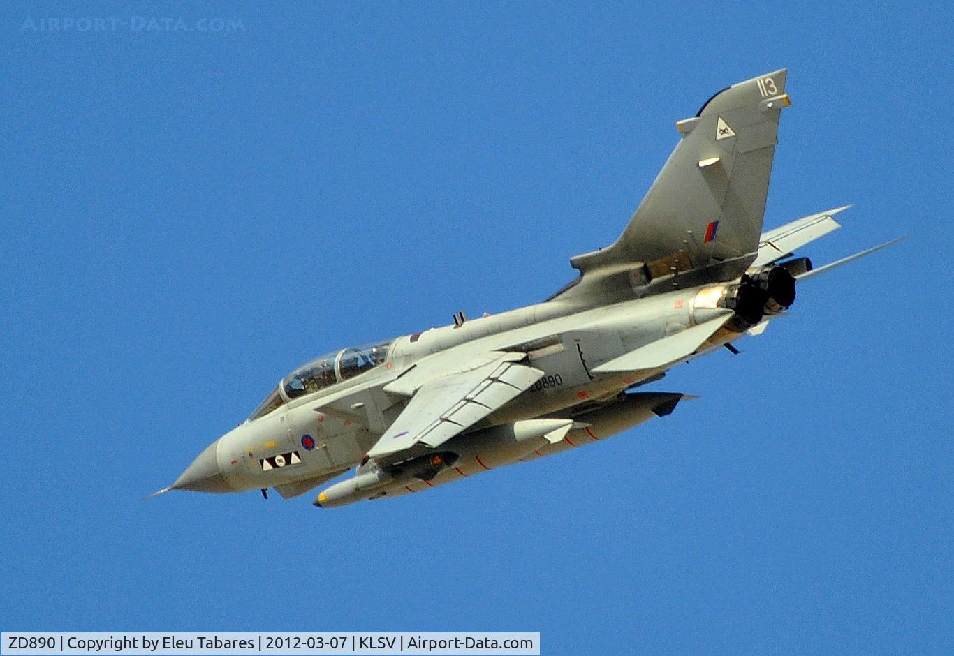 ZD890, 1985 Panavia Tornado GR.4 C/N 452/BS150/3206, Taken during Red Flag Exercise at Nellis Air Force Base, Nevada.