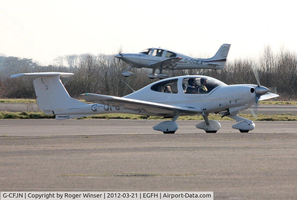 G-CFJN, 2007 Diamond DA-40D Diamond Star C/N D4.295, Visiting Atlantic Flight Training Diamond Star G-CFJN.