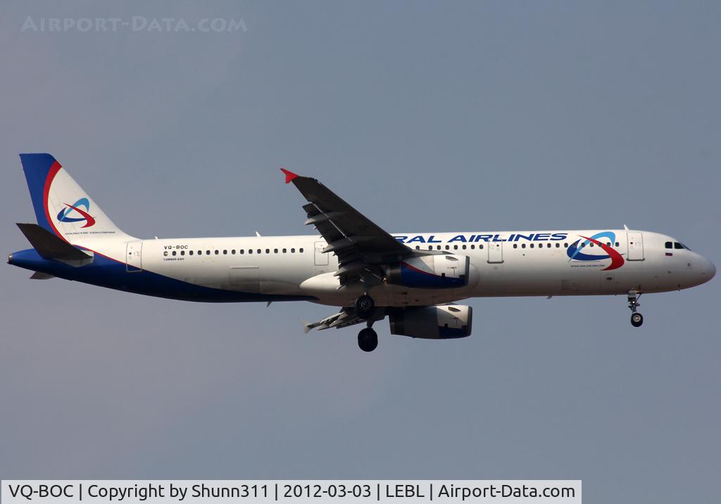 VQ-BOC, 2000 Airbus A321-231 C/N 1199, Landing rwy 07L