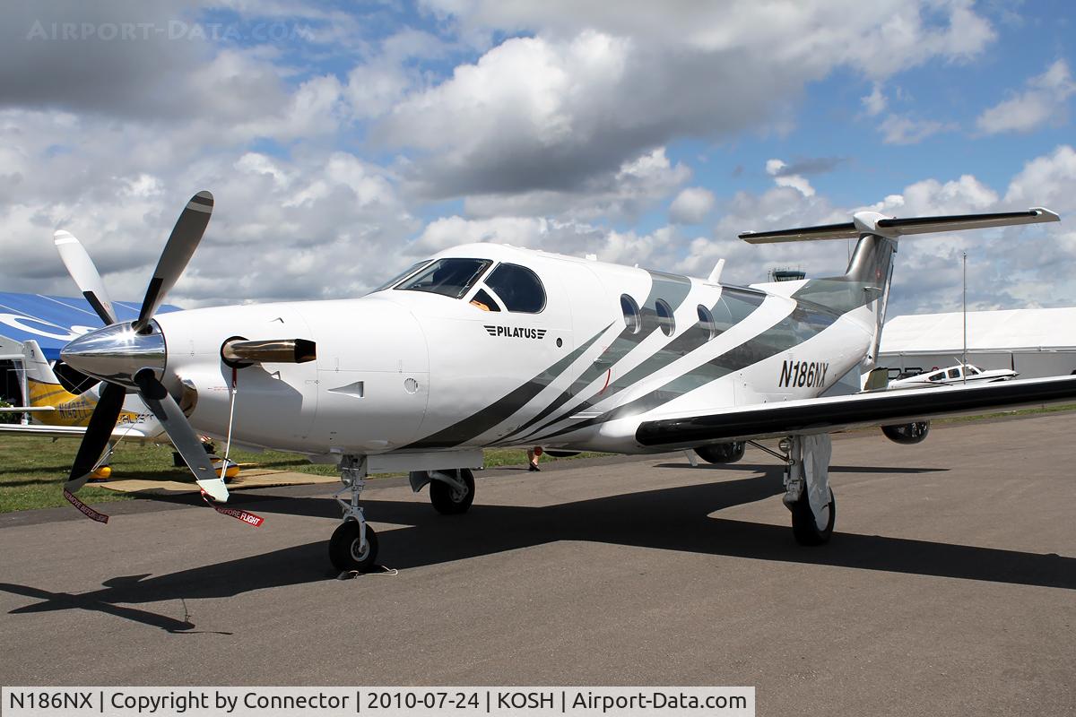 N186NX, 2009 Pilatus PC-12/47E C/N 1186, EAA Airventure 2010.