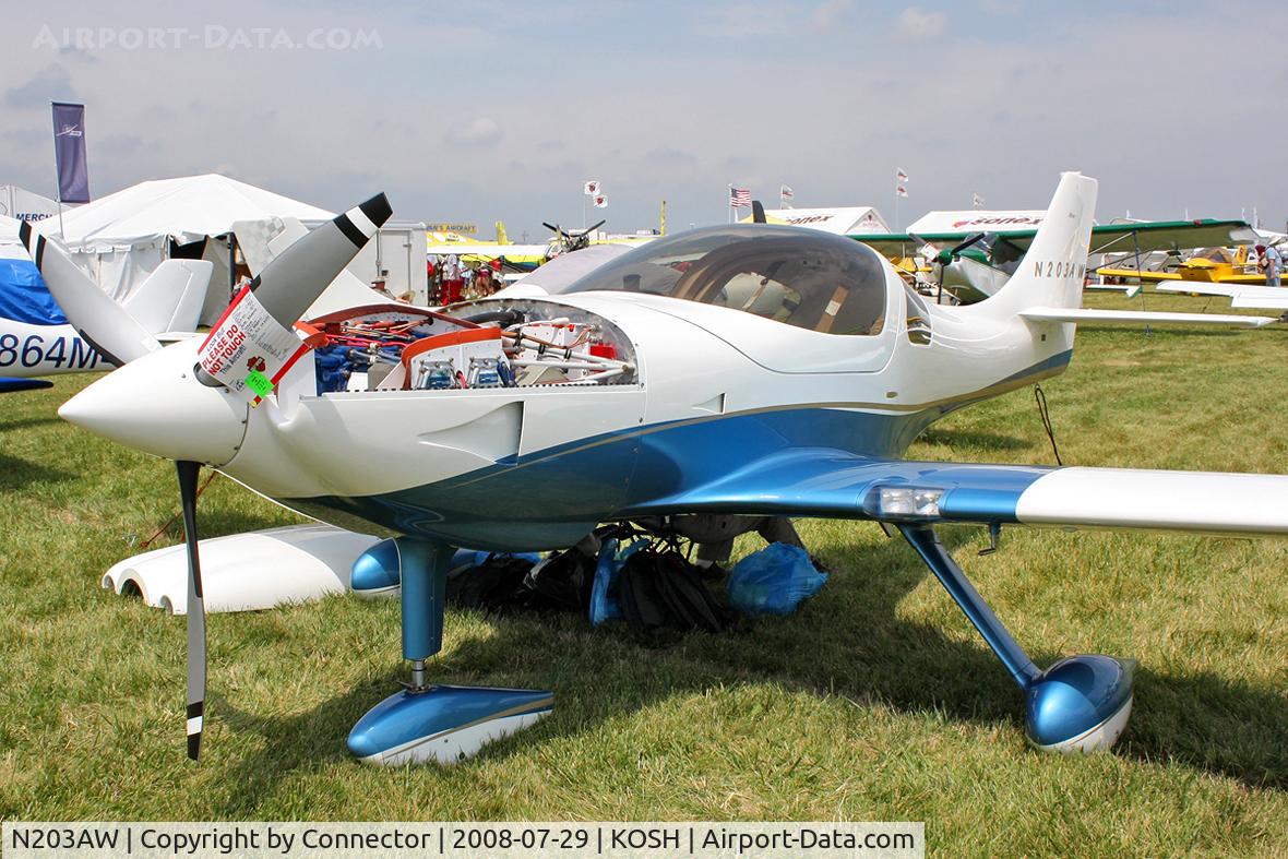 N203AW, 2006 Lancair Legacy FG C/N LS-207, EAA Airventure 2008.