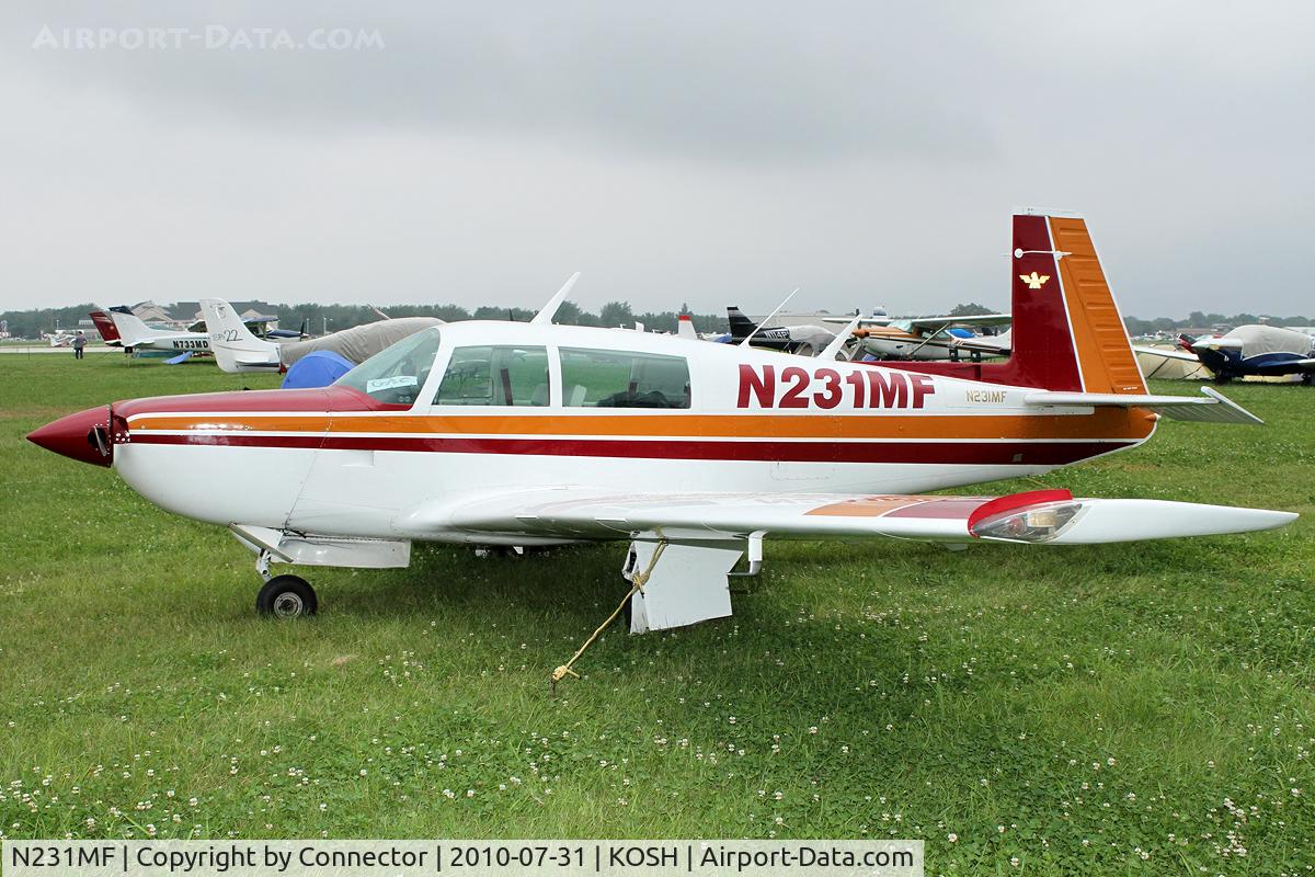 N231MF, 1979 Mooney M20K C/N 25-0077, EAA Airventure 2010.