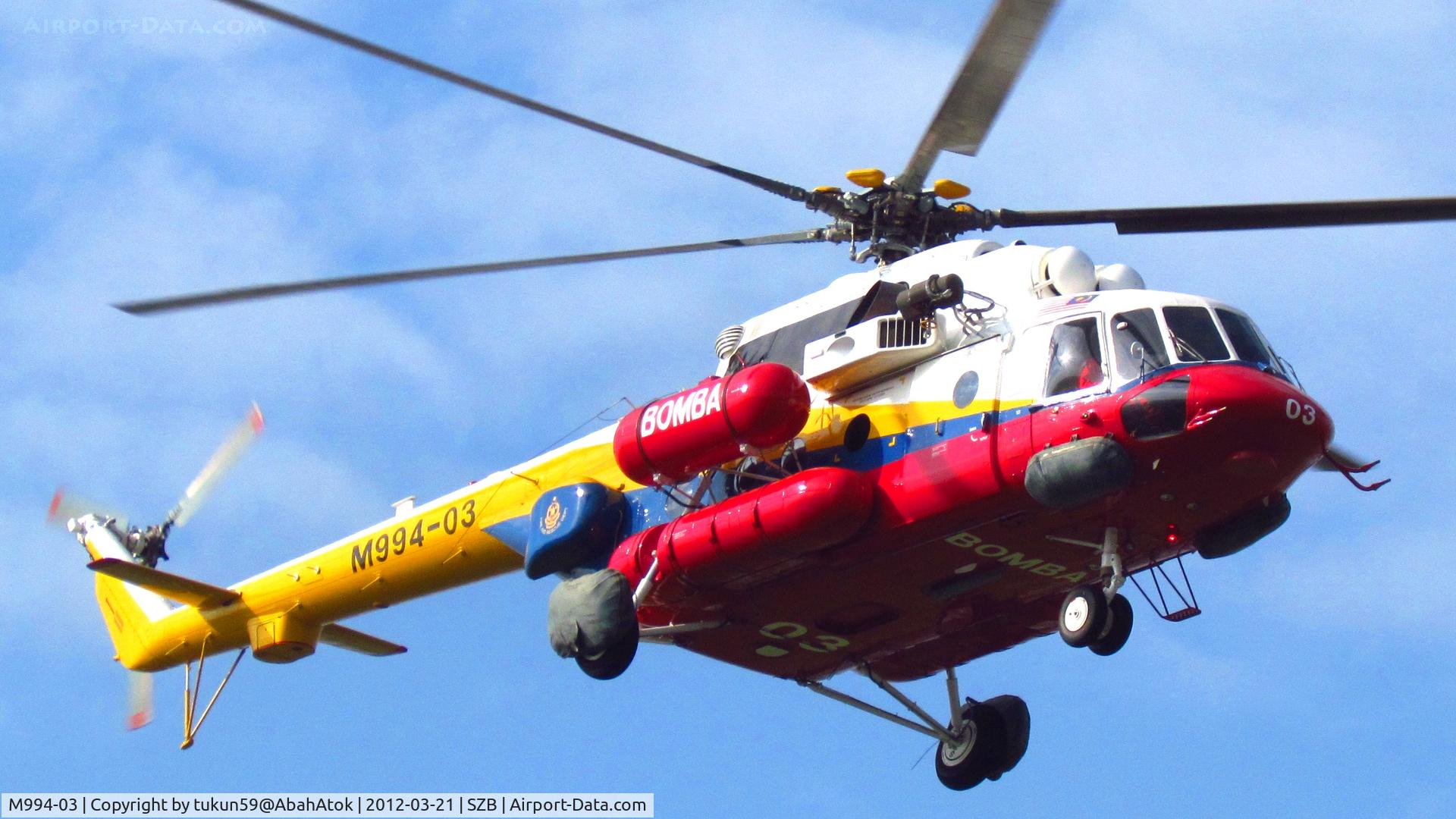 M994-03, Mil Mi-17 Hip C/N 59489619383, Malaysian Fire and Rescue Dept (BOMBA)