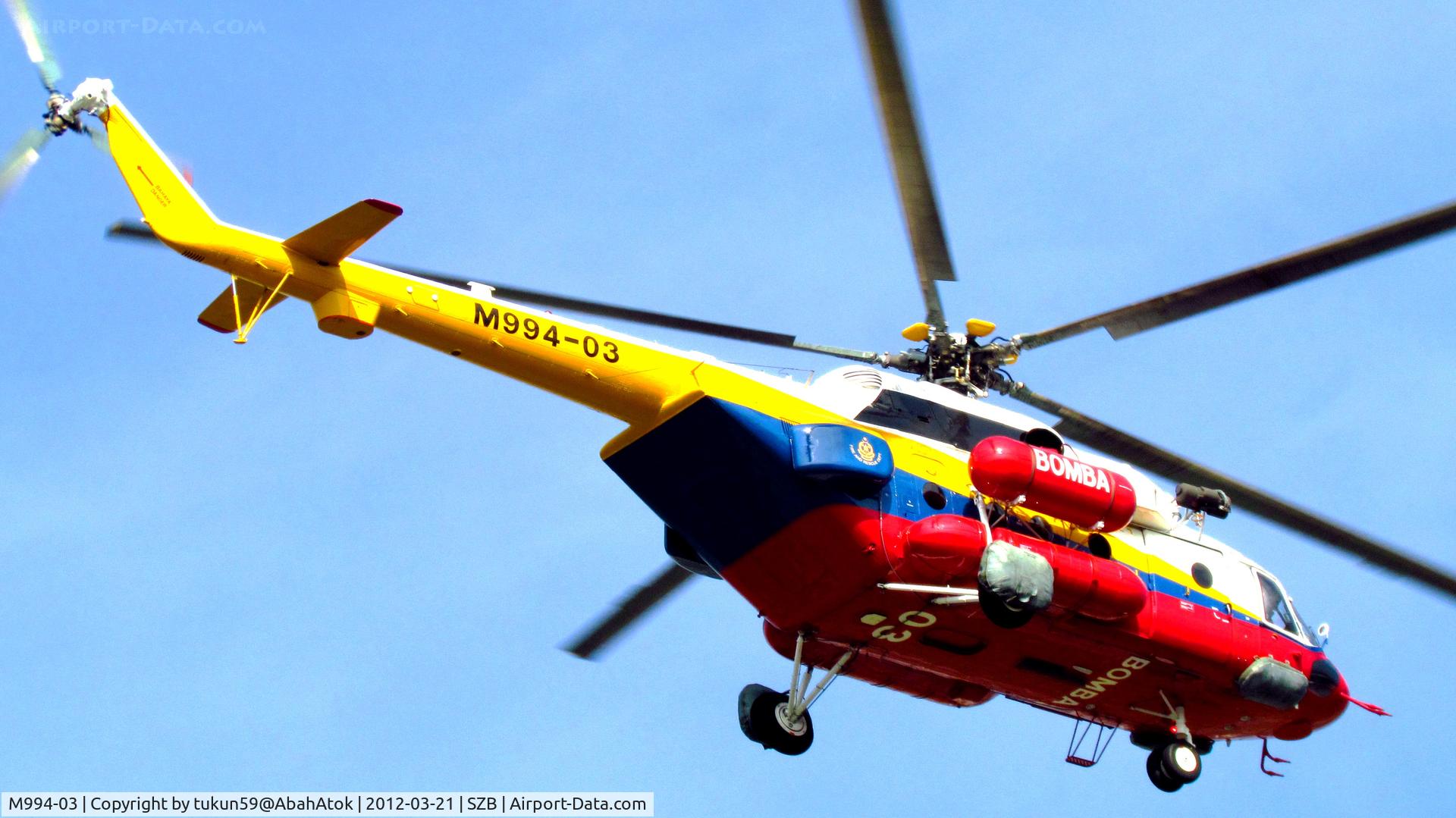 M994-03, Mil Mi-17 Hip C/N 59489619383, Malaysian Fire and Rescue Dept (BOMBA)
