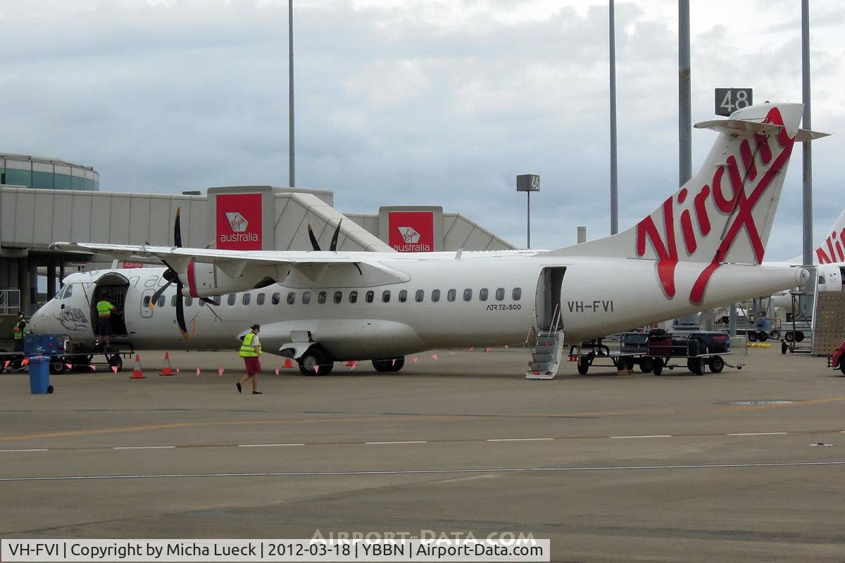VH-FVI, 2011 ATR 72-212A C/N 955, At Brisbane