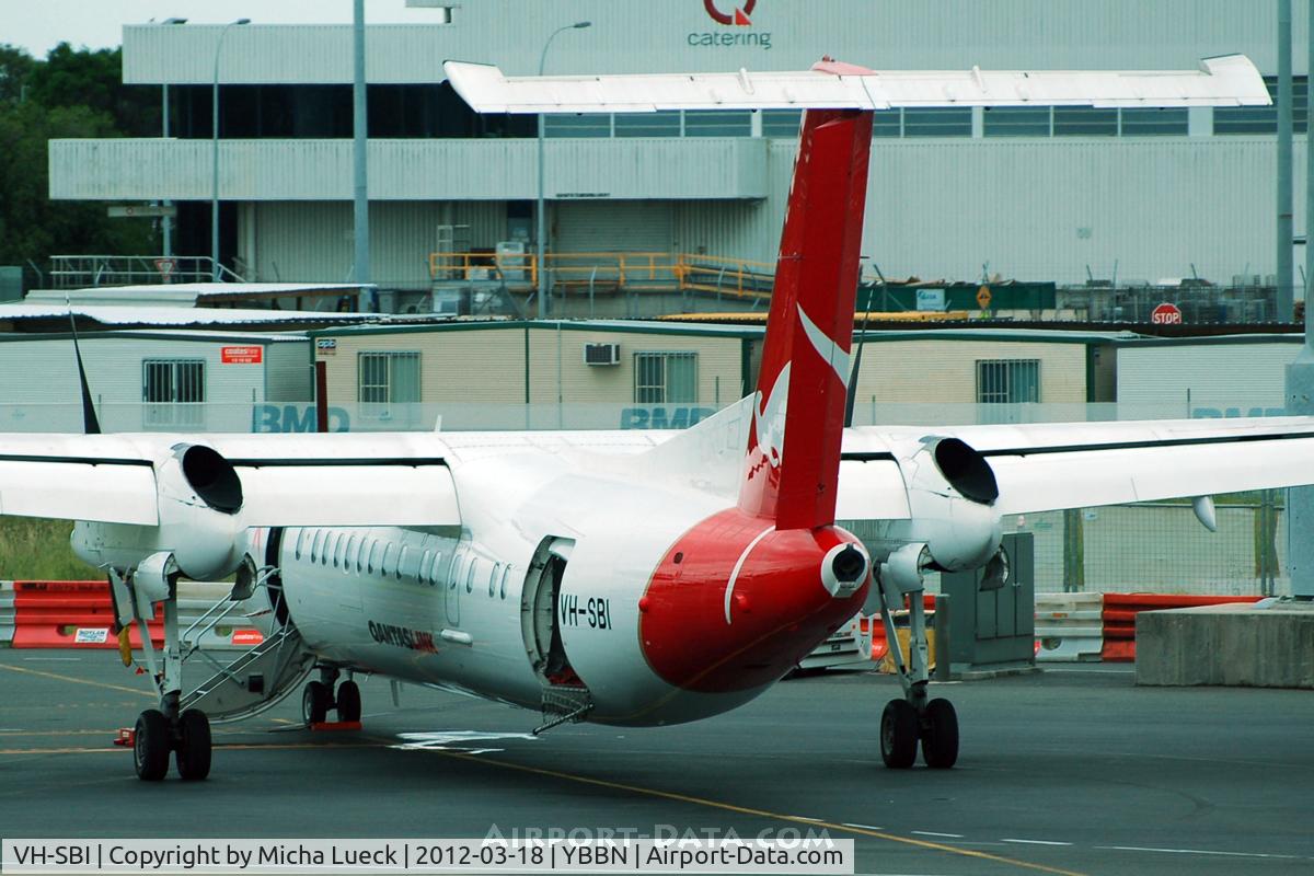 VH-SBI, 2004 De Havilland Canada DHC-8-315Q Dash 8 C/N 605, At Brisbane