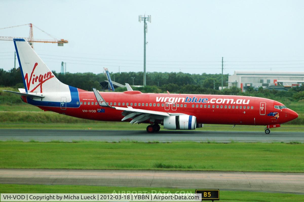 VH-VOD, 2002 Boeing 737-8BK C/N 30624, At Brisbane