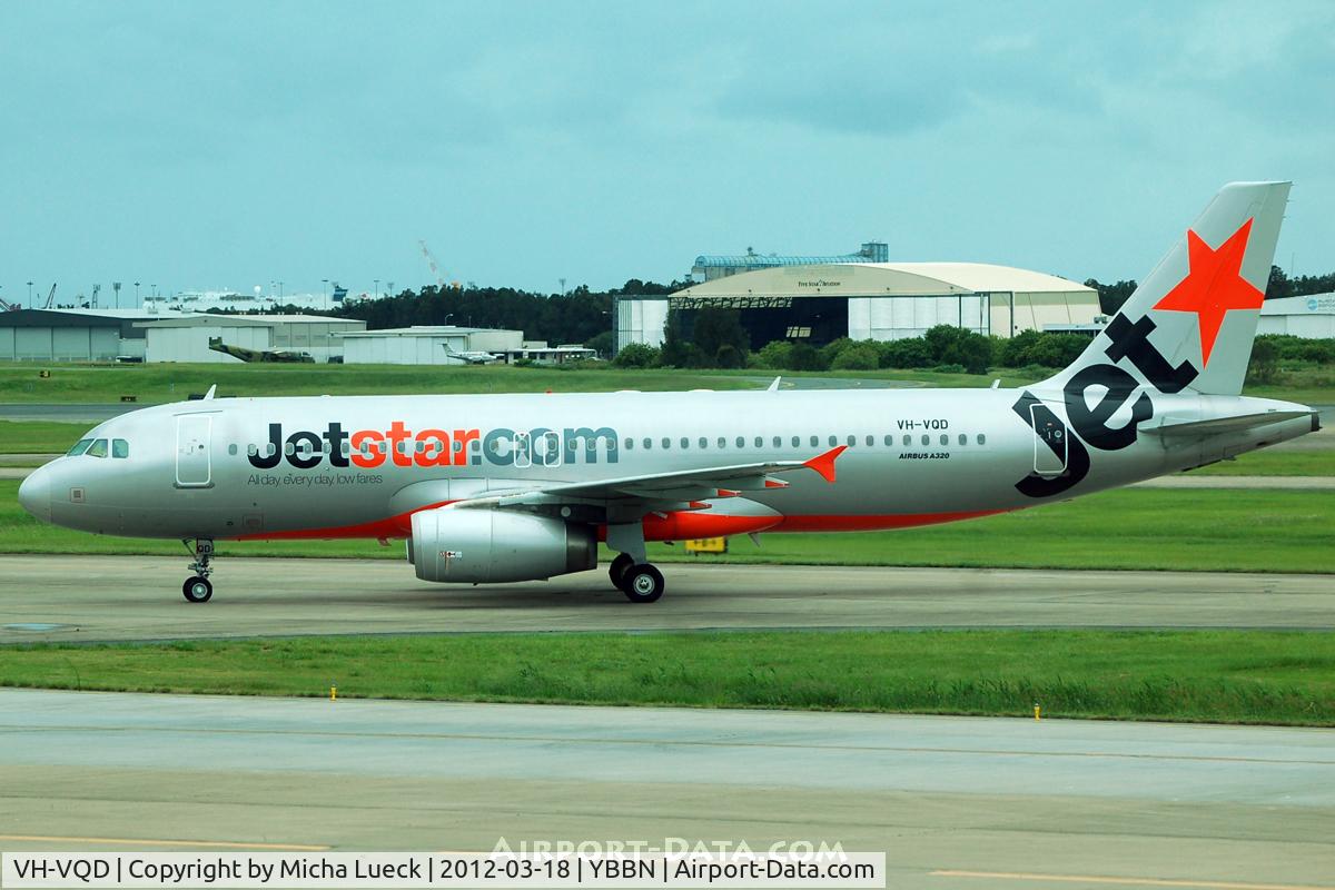 VH-VQD, 2008 Airbus A320-232 C/N 3547, At Brisbane