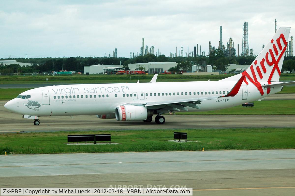 ZK-PBF, 2004 Boeing 737-8FE C/N 33799, At Brisbane