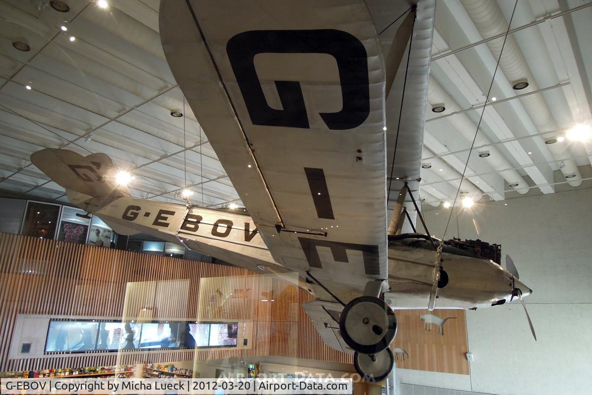 G-EBOV, 1926 Avro 581 Avian C/N 5116, At the Museum of Queensland, Brisbane