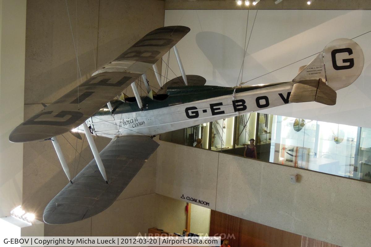G-EBOV, 1926 Avro 581 Avian C/N 5116, At the Museum of Queensland, Brisbane