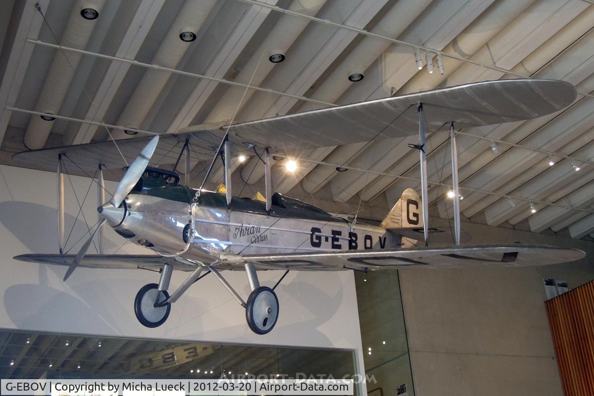 G-EBOV, 1926 Avro 581 Avian C/N 5116, At the Museum of Queensland, Brisbane