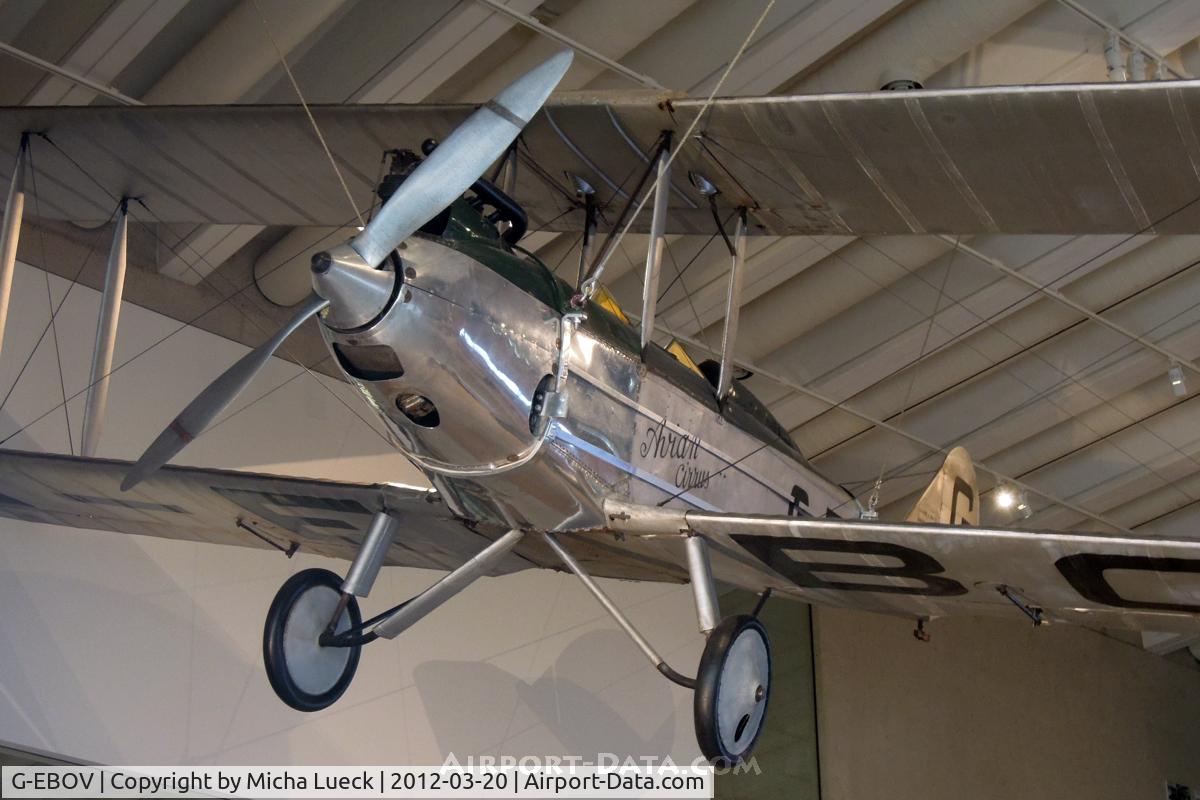 G-EBOV, 1926 Avro 581 Avian C/N 5116, At the Museum of Queensland, Brisbane