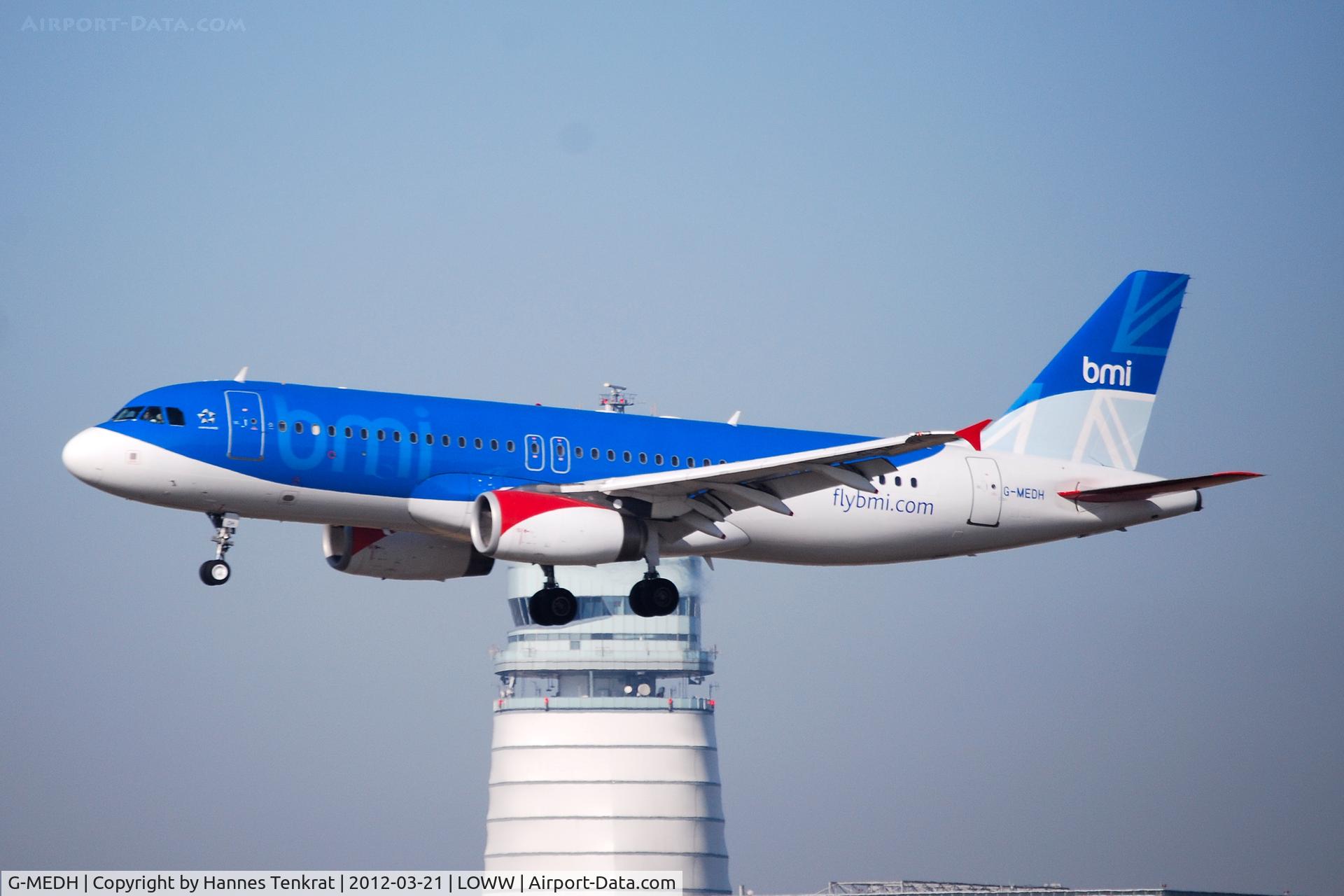 G-MEDH, 2003 Airbus A320-232 C/N 1922, LHR-VIE, BMA425