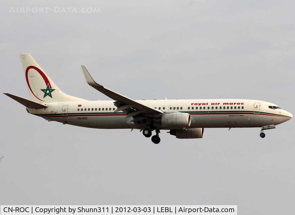 CN-ROC, 2005 Boeing 737-8B6 C/N 33061, Landing rwy 25R