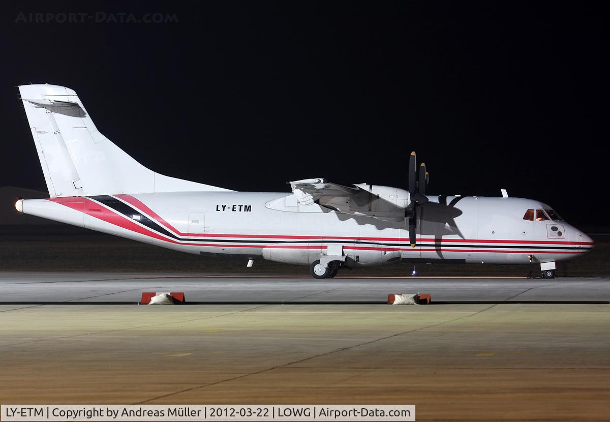 LY-ETM, 1987 ATR 42-300 C/N 067, Cargo to BHX
