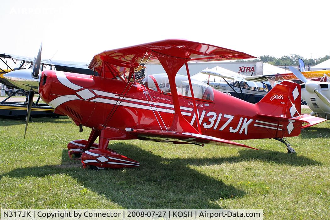 N317JK, 2008 Aviat Pitts S-2C Special C/N 6081, EAA Airventure 2008.