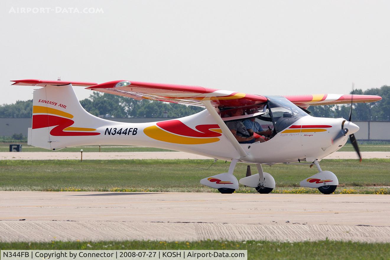 N344FB, Fantasy Air Allegro 2007 C/N 08-246, EAA Airventure 2008.