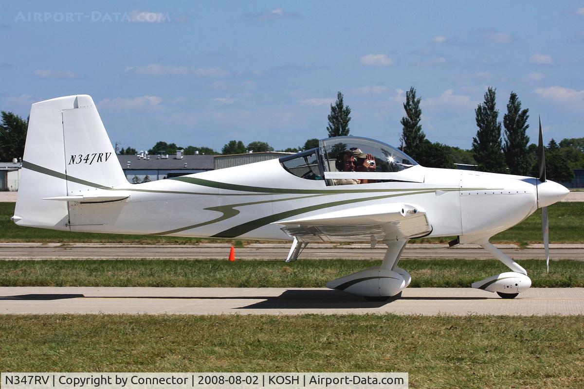 N347RV, 2007 Vans RV-7A C/N 70345, EAA Airventure 2008.