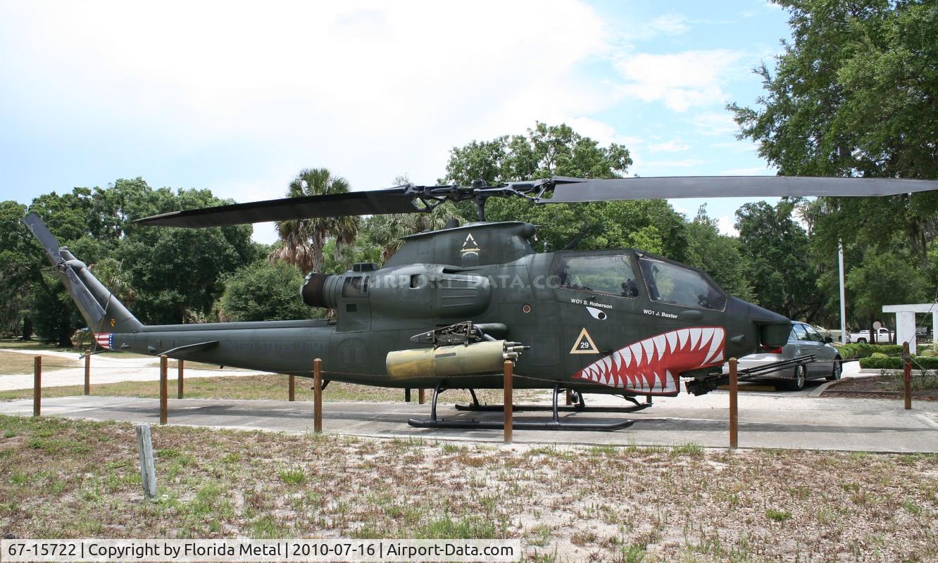 67-15722, 1967 Bell AH-1F Cobra C/N 20386, AH-1F at Veterans Park near Tampa on Hwy 301 south of I-4