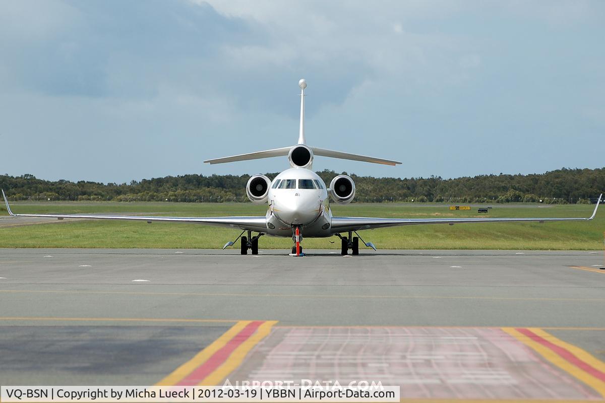 VQ-BSN, 2009 Dassault Falcon 7X C/N 58, At Brisbane