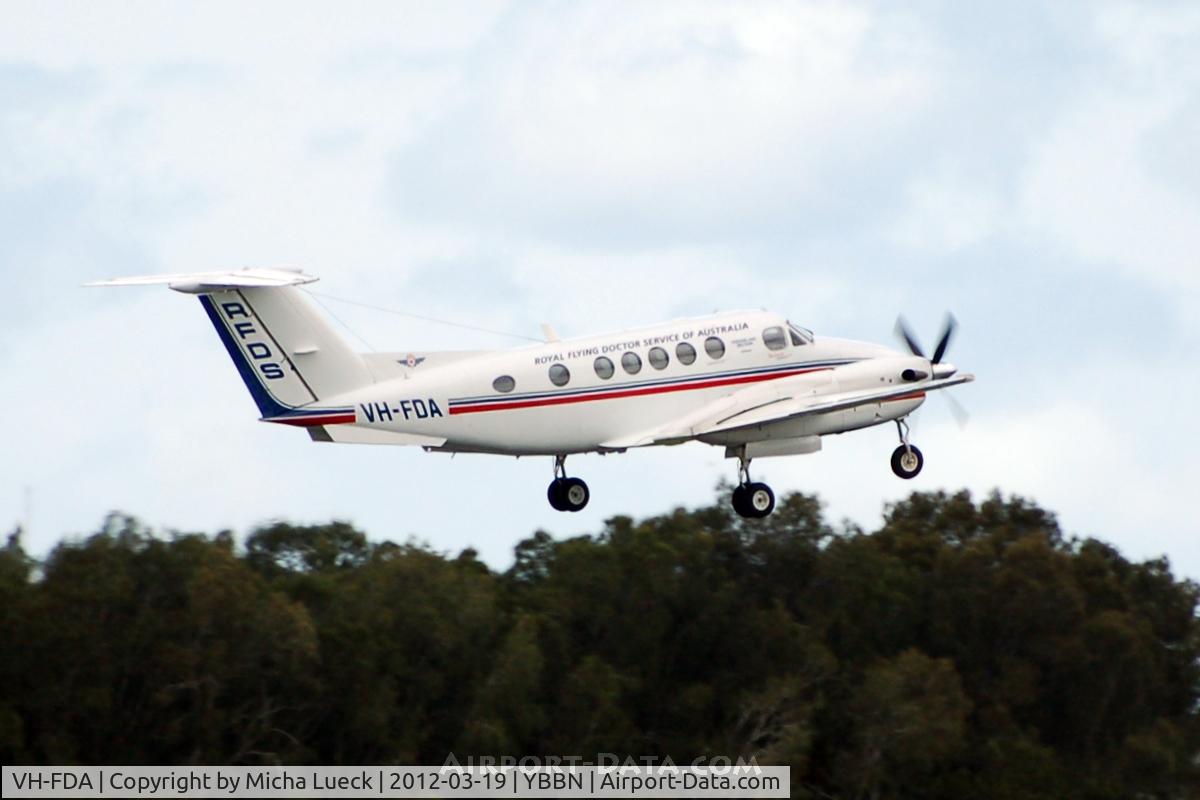 VH-FDA, 1982 Beech B200C King Air C/N BL-55, At Brisbane