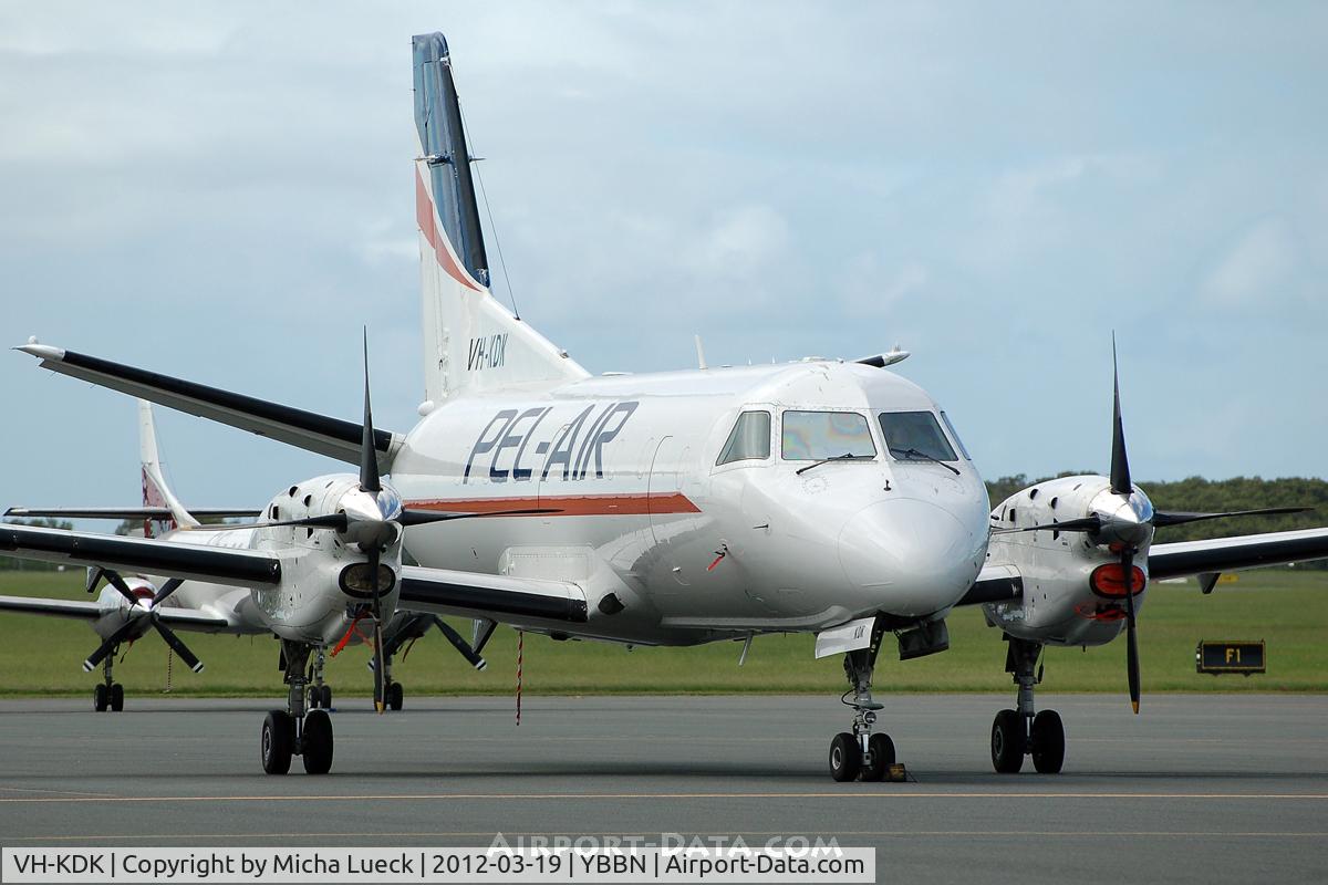 VH-KDK, 1984 Saab-Fairchild SF340 C/N 340A-016, At Brisbane