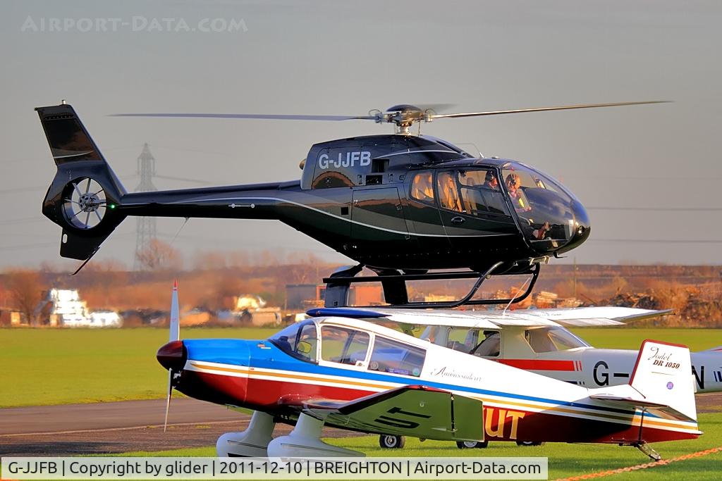 G-JJFB, 2007 Eurocopter EC-120B Colibri C/N 1506, Feeling it's way into the refuelling area