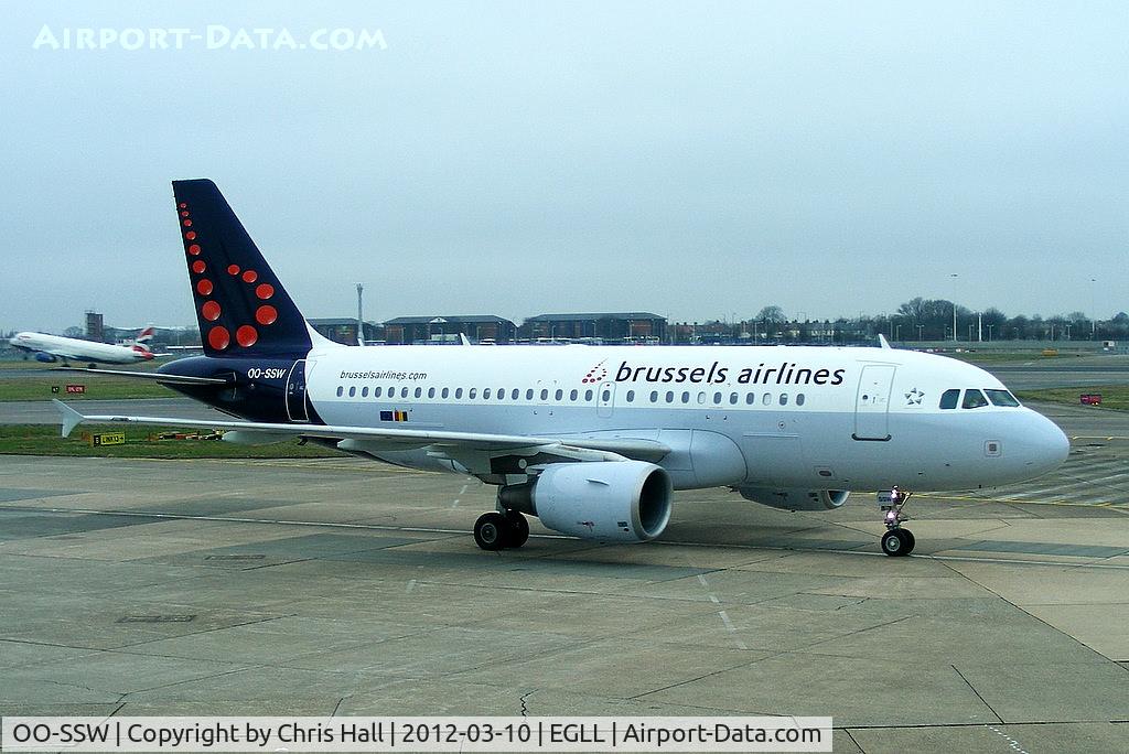 OO-SSW, 2007 Airbus A319-111 C/N 3255, Brussels Airlines